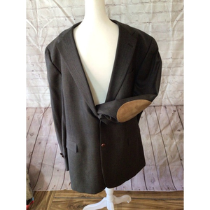 Austin‎ Reed brown wool houndstooth blazer sports coat 46L